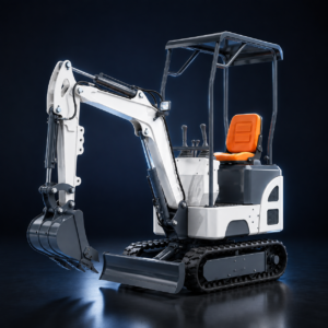 Mini Excavator WHITE